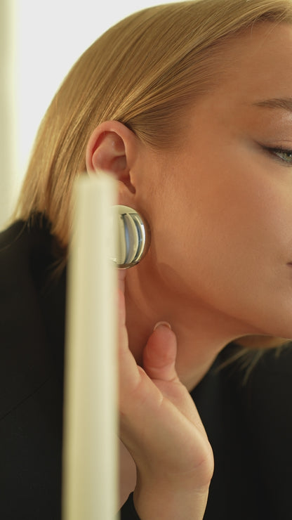 Oversize Stud Earrings – Maximalist Shine