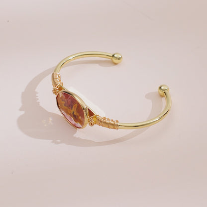 Carnelian Gold Bracelet