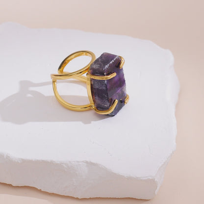 Fluorite Ring | Gemstone Ring | Energy of Protection and Clarity