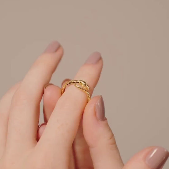 Snake Ring, Gold Ring, Statement Ring