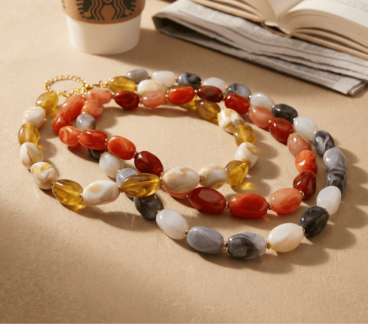 Resin stone maximalist choker – Phoebe's
