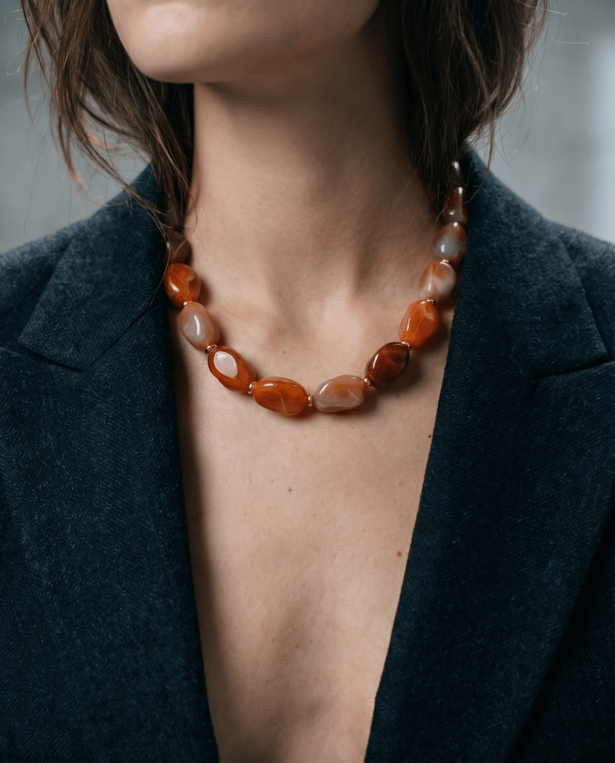 Resin stone maximalist choker – Phoebe's